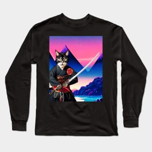 Cattana - Cat with Katana Long Sleeve T-Shirt